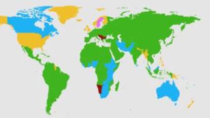 Assim é o mapa do mundo de acordo com os idiomas que estudamos