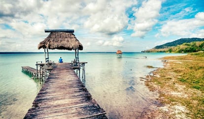 El lago Petén Itzá, en Guatemala.