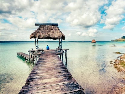 El lago Petén Itzá, en Guatemala.