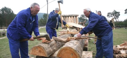 Trabajadores mayores.