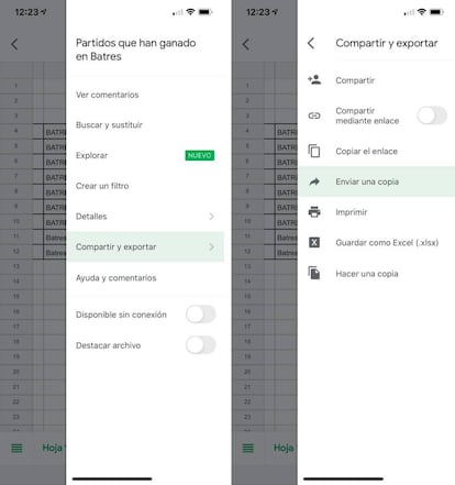 Abrir rápidamente Hojas de Cálculo de Google en Excel.