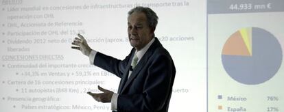 El presidente del Grupo OHL, Juan Miguel Villar Mir