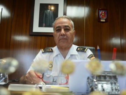 Eusebio Fraguas, en su despacho de la Jefatura de Policía