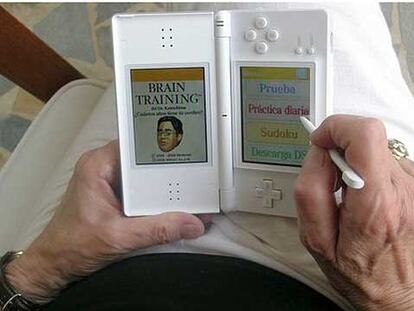 Pantallas del juego <b><i>Brain training.</b></i>