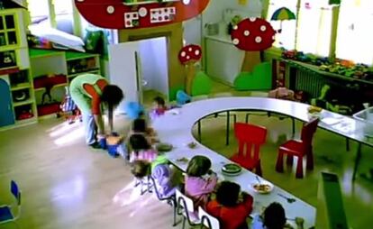 Una imagen del vídeo mostrado durante el juicio.