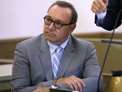 Kevin Spacey, en un tribunal de Massachusetts.