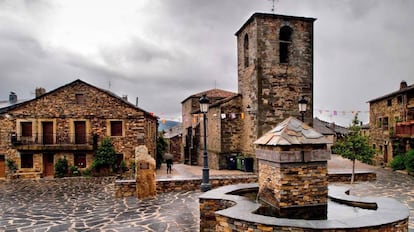 Día de lluvia en Valverde de los Arroyos.