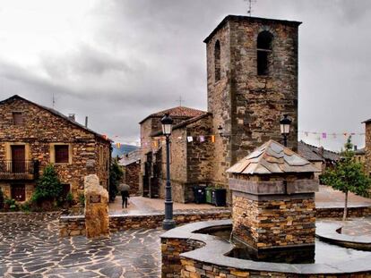 Día de lluvia en Valverde de los Arroyos.