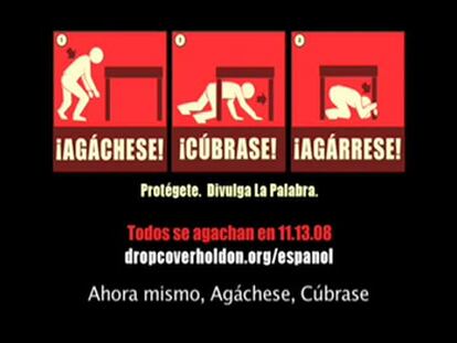 Instrucciones en caso de terremoto de 7,8 grados de magnitud