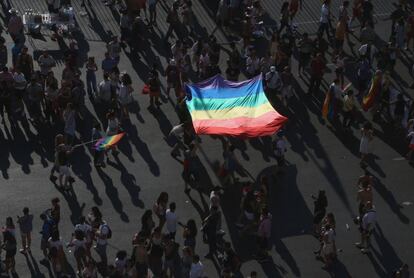Ambiente en Madrid el Día del Orgullo Gay.