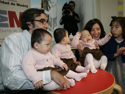 El récord de las trillizas chinas