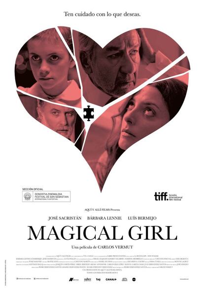 Cartel de 'Magical Girl' dirigida por Carlos Vermut, cuenta con siete nominaciones.