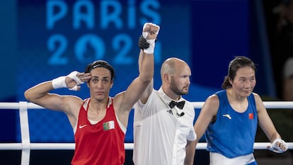 Imane Khelif, de Argelia en los pasados Juegos Olímpicos