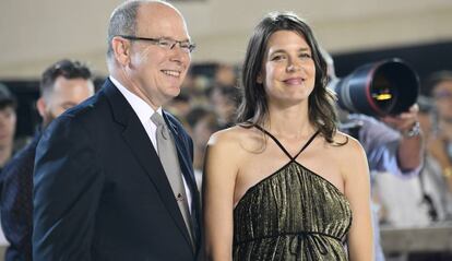 Carlota Casirahi, con su tío Alberto de Mónaco.