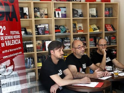 Los organizadores de VLC Negra en la presentaci&oacute;n del festival. 