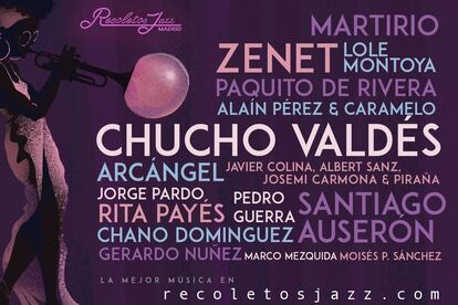 Cartel de la temporada actual de Recoletos Jazz Madrid.