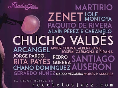 Cartel de la temporada actual de Recoletos Jazz Madrid.