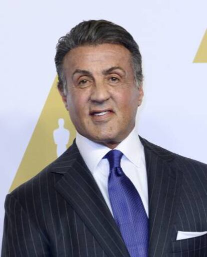 Sylvester Stallone en el almuerzo de los nominados a los premios Óscar, el pasado enero.