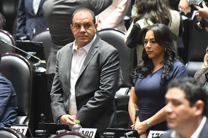 Cuauhtémoc Blanco durante la sesión ordinaria de la Cámara de Diputados, EL 11 DE FEBRERO 2025.