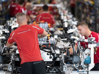 Fábrica de Porsche en Stuttgart (Alemania).