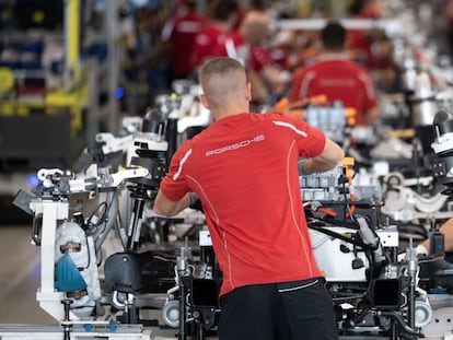 Fábrica de Porsche en Stuttgart (Alemania).