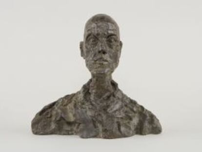 Una de las esculturas del artista Alberto Giacometti.