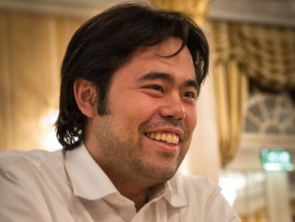 Hikaru Nakamura, unos minutos antes de disputar la última partida en Zúrich