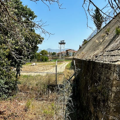 Una torreta de vigilancia de la ONU en la zona tapón de Nicosia (Chipre)