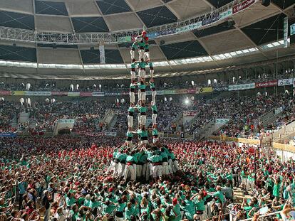 La 'colla' de Vilafranca del Penedès vencedora del concurso'casteller'