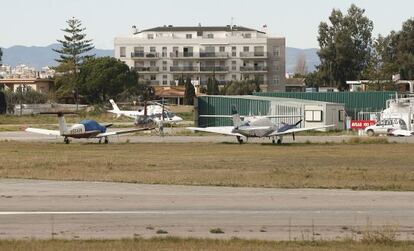 El aeroclub de Castell&oacute;n, en El Pinar, uno de los espacios cuyo futuro est&aacute; por decidir.