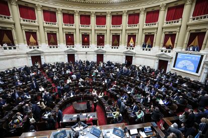 La cámara baja del Congreso argentino, este 11 de septiembre en Buenos Aires (Argentina).