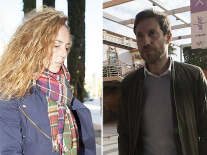 Roc&iacute;o Carrasco y Antonio David Flores en una de sus &uacute;ltimas visitas a los juzgados de Alcobendas, en Madrid. 