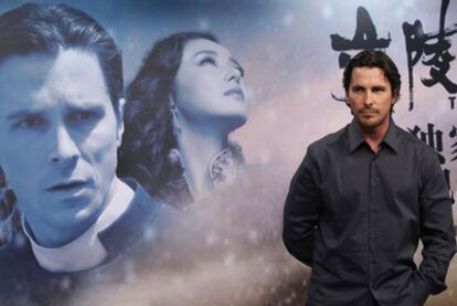 Christian Bale, en la presentación de la película <i>The flowers of war</i> en Pekín (China).
