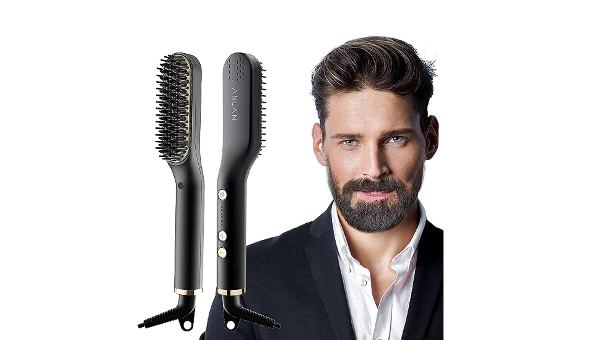Cepillo Alisador Plancha Para Barba Cepillo Alisador De Barba Para