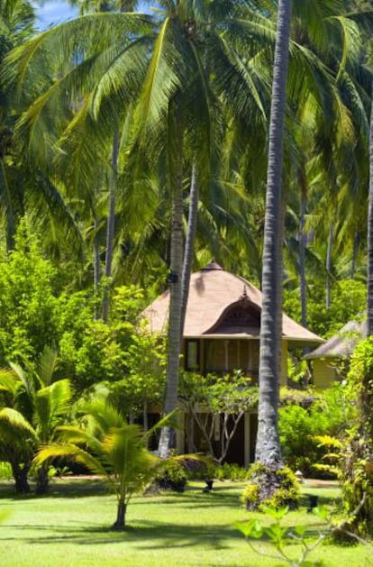 Una de las cabañas del hotel Rayavadee Resort, en la costa oeste de Railay.