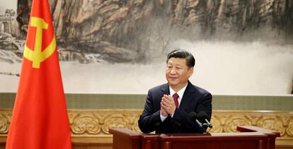 El presidente chino, Xi Jinping, durante el último Congreso del Partido Comunista de China, el 15 de octubre de 2017.