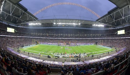 partido de la NFL en Wembley entre los Pittsburgh Steelers y los Minnesota Vikings.