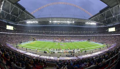 partido de la NFL en Wembley entre los Pittsburgh Steelers y los Minnesota Vikings.