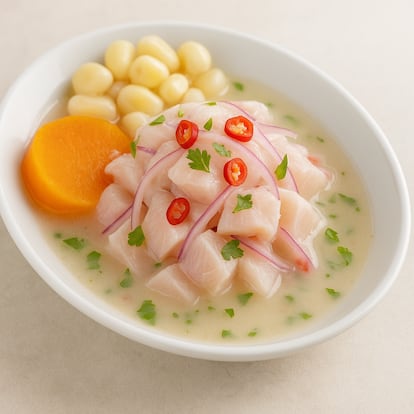 El ceviche es uno de los platos estrella del restaurante Chifa Doromari, cuya especialidad es la chaufa, comida fusión chino-peruana.