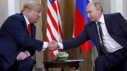 Encuentro entre Trump y Putin en Helsinki.