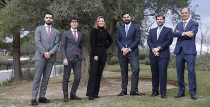 Juan Pablo Merodio, Jaime Cruz, Claudia Illa, Gabriel Castellanos, Ignacio Bas y Germán Escrivá.