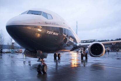 Imagen de un Boeing 737 MAX 8, en la planta de Boeing en Renton, Washington , en 2015.