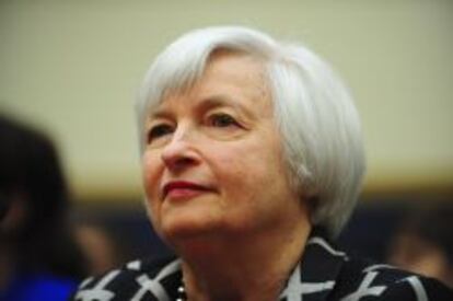 La presidente de la Fed, Janet Yellen, el 11 de febrero de 2014. 