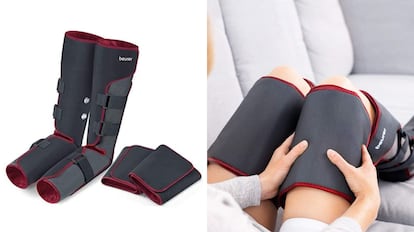 Este modelo de máquina de presoterapia viene equipada con bolsa de almacenamiento y apagado automático.