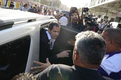 Guaidó ha hecho un llamamiento a reactivar las protestas contra el régimen de Nicolás Maduro tras realizar una gira internacional por Europa, Canadá y Estados Unidos.