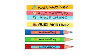 Pegatinas personalizadas.