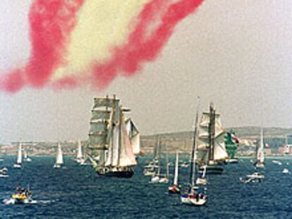Despedida de los veleros de la regata Cutty Sark