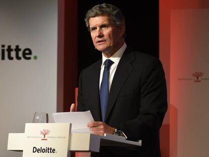 Francisco Riberas, presidente de la Gestamp y del Instituto de la Empresa Familiar, este martes en Barcelona.