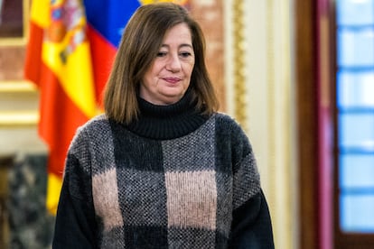 La presidenta del Congreso de los Diputados, Francina Armengol, el lunes en la Cámara baja.