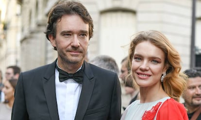 Natalia Vodianova y Antoine Arnault, en julio de 2018 en París.